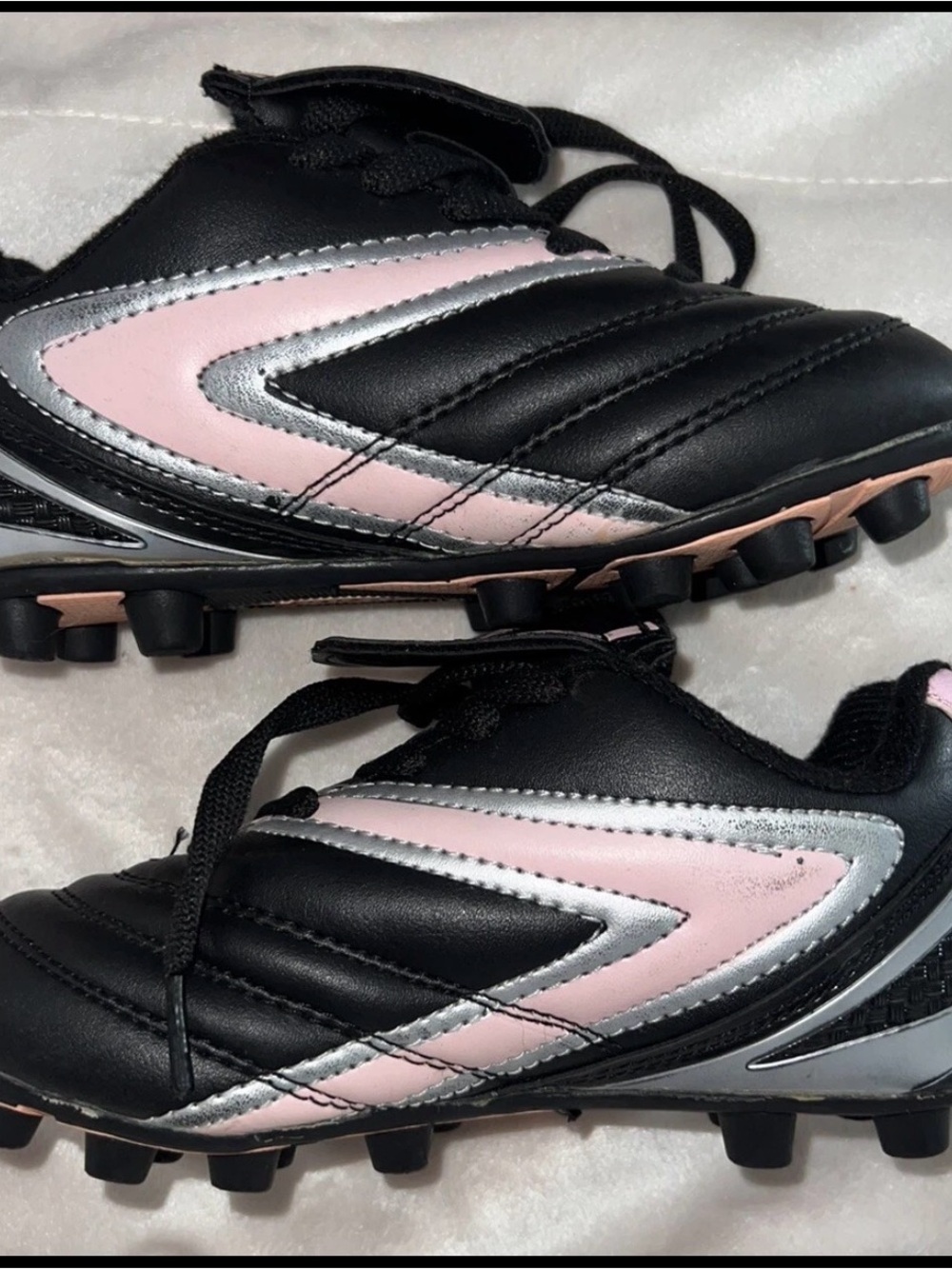 Vizari Striker 10.5 Little kids Soccer Cleats Black Pink Silver Outdoor